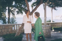 ŽELJEZNA LADY
Mirjana Rakić s
Margaret Thacher
1998. u Dubrovniku
koji je posjetila tada
već bivša britanska
premijerka