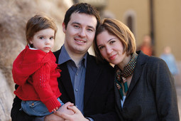 GLAZBENA OBITELJ - Mladi dirigent sa suprugom Katjom, pijanisticom, i kćeri Lucijom
