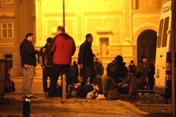 Radnici Željezare i u četvrtak su navečer bili ispred zagrebačke katedrale (Foto: Žarko Bašić/PIXSELL)