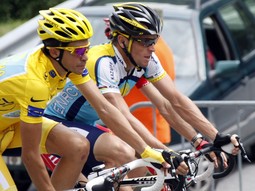 Alberto Contador i Lance Armstrong