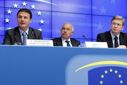 Gordan Jandroković, Janos Martonyi, i Štefan Füle (Reuters)