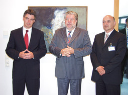S KURTOM BECKOM, predsjednikom njemačkih socijaldemokrata, kojem su Milanović i Jurčić predstavili svoj