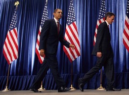 Barack Obama i ministar financija Timothy Geithner