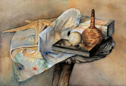 'MRTVA PRIRODA S MORSKOM ZVIJEZDOM', 1898., akvarel/gvaš
