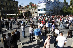 Prosvjed u Sarajevu (Arhiva)