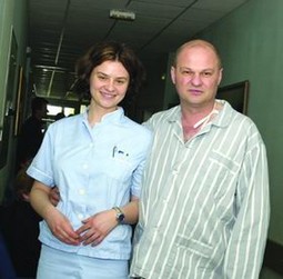 Vladimir Filipović s medicinskom sestrom