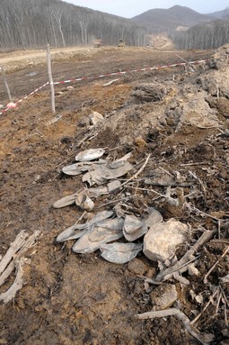 Masovna grobnica pronađena je u blizini granice s Kosovom (Reuters)