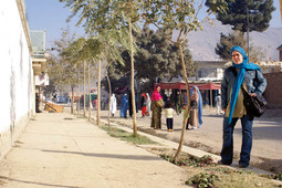 Nacionalova suradnica u kabulskom naselju Karte Char, na mjestu gdje je ubijena britanska humanitarna radnica Gayle Williams