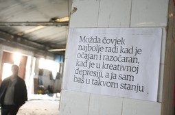 U prostoru bivŠih pogona Dalmacijavina otvorena je izloŽba "Dalmacijavino-borba za ostanak". Photo: Ivo Čagalj/PIXSELL
