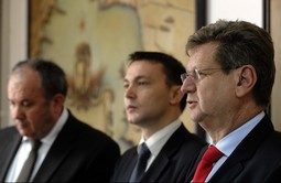 Željko Kerum, Arsen Bauk i Mirando Mrsić (Foto: Tino Jurić/PIXSELL)