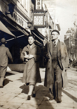BRANKO VUKELIĆ sa suprugom Oko u Japanu prije II. svjetskog rata
