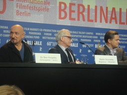 Ben Kingsley, Martin Scorsese i Leonardo Di Caprio