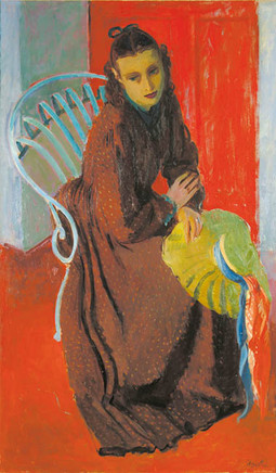 HRVATSKA BAŠTINA Iznimno vrijedno ulje 'Djevojka sa šeširom' Milivoja Uzelca , 150 x 90 cm, vraćeno je 2003. godine iz veleposlanstva u Londonu