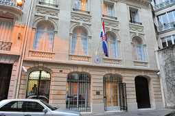 PROČELJE novog hrvatskog veleposlanstva u glavnom gradu Francuske