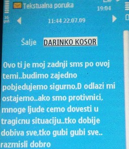 Kosorova poruka Vojkoviću tijekom unutarstranačke kampanje