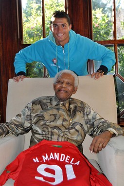 Nelson Mandela s Cristianom Ronaldom