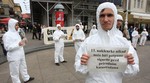 Prosvjedni performans Zelene akcije "Černobil nikad više"