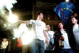ODUŠEVLJENJE na ulicama Beograda nakon objave rezultata izbora