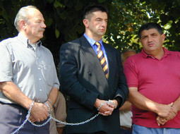 Darko Milinović, snimljen tijekom priprema za akciju 'izbori'
