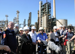 Premijerka Kosor u rafineriji Sisak (Foto: Vlada RH)
