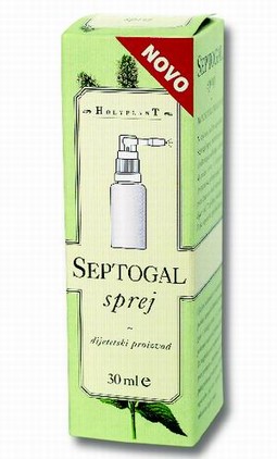 Novost u liniji Septogal proizvoda koji se preporučuju kod grlobolje, promuklosti te za osvježavanje daha jest Septogal sprej.