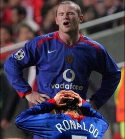 Wayne Rooney i Cristiano Ronaldo